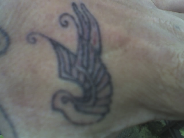 swallow hand tat